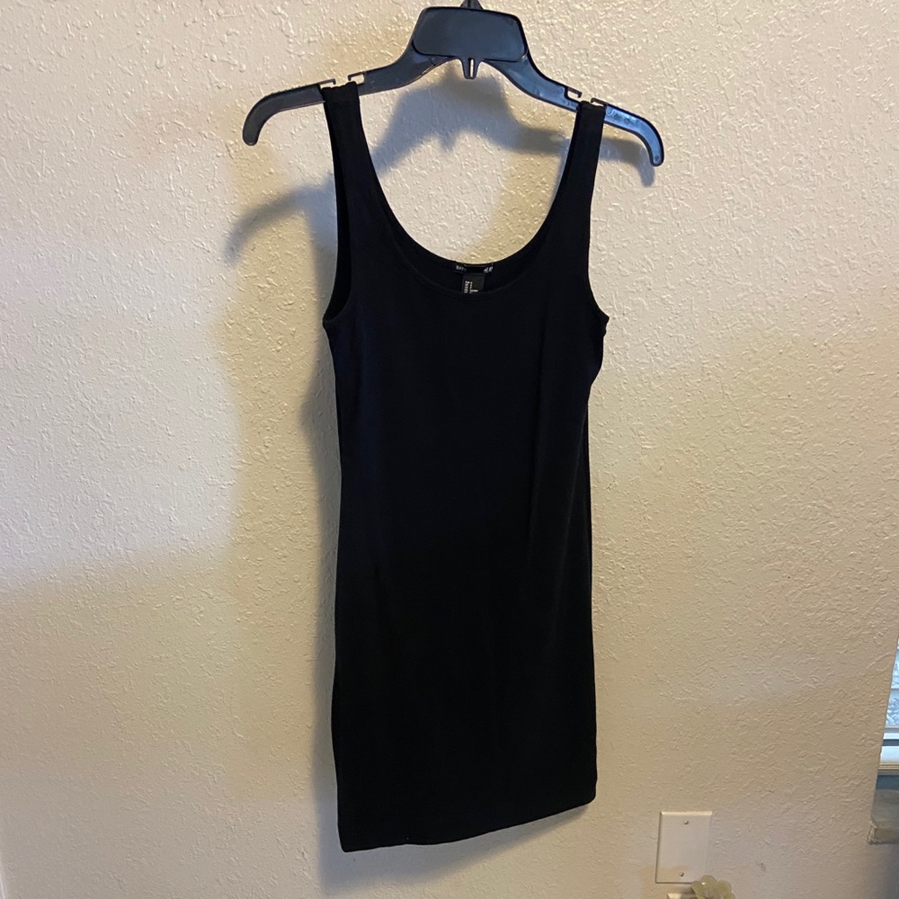 Plain black dress